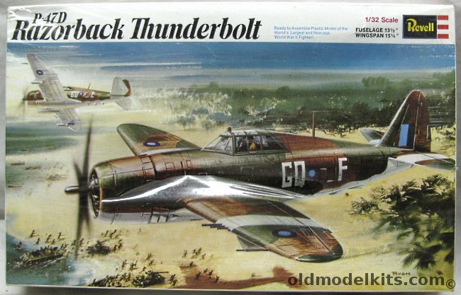 Revell 1/32 P-47D Razorback Thunderbolt - RAF South East Asia, H151 plastic model kit